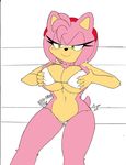  amy_rose anthro big_breasts bra breasts cleavage clothed clothing dreamcastzx female hedgehog mammal panties solo sonic_(series) underwear 