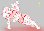  adagadeprata feline female gym_clothes icyfoxy lyra mammal muscular muscular_female wrkout 