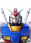  commentary_request company_name copyright_name copyright_notice gundam kenko_(a143016) looking_at_viewer mecha mecha_focus mobile_suit mobile_suit_gundam no_humans official_art robot rx-78-2_gundam science_fiction simple_background solo straight-on sunrise_(company) upper_body v-fin white_background yellow_eyes 