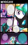  ambiguous_gender changeling comic dialogue english_text equine female feral friendship_is_magic horn mammal my_little_pony princess_celestia_(mlp) queen_chrysalis_(mlp) text twilight_sparkle_(mlp) vavacung winged_unicorn wings 