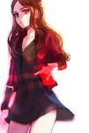  avengers:_age_of_ultron bad_id bad_pixiv_id broccoli_(03) brown_hair jacket marvel red_eyes red_jacket scarlet_witch solo wanda_maximoff 