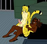  anal anal_penetration anthro balls bootz cat cheetah duo feline male male/male mammal metal_(artist) nude penetration penis sex spots zach_(gamerfox) 