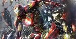  android armor avengers:_age_of_ultron damaged iron_man jay_b_lee marvel power_armor superhero tony_stark wire 