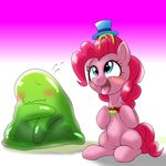  2015 ambiguous_gender behind-space blush cute earth_pony equine female feral friendship_is_magic horse mammal my_little_pony pinkie_pie_(mlp) pony smile the_smooze_(mlp) 