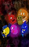  artlovingcatgirl blinky blue_eyes clyde crossover digital_media_(artwork) female five_nights_at_freddy&#039;s group inky male open_mouth pac-man pac-man_(series) pac-man_and_the_ghostly_adventures pinky_(pac-man) plain_background smile text video_games 