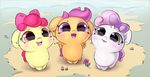  apple_bloom_(mlp) blush cub cute cutie_mark_crusaders_(mlp) equine female feral friendship_is_magic group horn horse looking_at_viewer mammal my_little_pony outside pegasus scootaloo_(mlp) sverre93 sweetie_belle_(mlp) unicorn wide_eyed wings young 