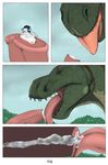  anthro canine cock_vore comic cum dinosaur erection homogenousrule horn imminent_vore insertion mammal nude open_mouth penetration penis saliva size_difference teeth tongue tyrannosaurus_rex urethral urethral_insertion urethral_penetration vore 