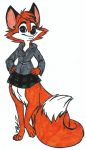  2017 5_fingers black_fur black_nose bottomless canid canid_taur canine canine_taur cheek_tuft chest_tuft clothed clothing convenient_censorship covering covering_self darma dragonheart07 eyebrows female fluffy fluffy_tail fox fox_taur fur hair hands_on_waist hoodie looking_at_viewer mammal metalpandora multicolored_fur no_iris orange_fur partially_clothed rock_dog signature simple_background sitting skirt smile solo tail_censorship taur taurification tuft white_background white_fur zipper 