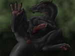  anus dragon holding_penis lying male on_back penis precum presenting scalie solo spread_legs spreading yaroul 
