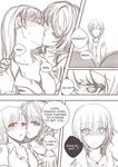  absurdres anastasia_(idolmaster) blush cheating comic english highres hinagi_(fox_priest) idolmaster idolmaster_cinderella_girls kiss left-to-right_manga long_hair multiple_girls netorare nitta_minami short_hair smile takagaki_kaede yuri 