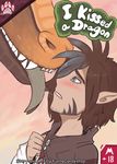  2015 blush brown_hair clothing comic cover cover_page digital_media_(artwork) dragon duo elik female furrycandyshop green_scales hair humanoid interspecies ivyora male markings orange_scales plain_background saliva sharp_teeth teeth text title_page tongue tongue_out 