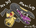  extra_mouth gen_3_pokemon mawile no_humans pinkmaggot pokemon pokemon_(creature) solo teeth wallpaper 