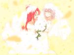  &gt;_&lt; bridal_veil bride closed_eyes dress happy happy_tears hong_meiling izayoi_sakuya minakata_sunao multiple_girls tears touhou veil wedding wedding_dress wife_and_wife yuri 