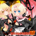  alice_margatroid animal_ears bad_id bad_pixiv_id bat bat_wings blonde_hair blue_eyes cat_ears fang halloween kirisame_marisa long_hair multiple_girls nanase_nao short_hair touhou wings yellow_eyes 