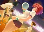  4girls av_king game_cg multiple_girls red_hair redhead suzuhara_miyako volleyball wristband 
