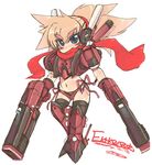  armored_core blue_eyes female from_software girl gun mecha_musume mel/a orange_hair shotgun weapon 