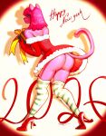 2026 :3 anthro artist_name bangs bent_arm big_butt blue_eyes bubblegum_(mskend_a) butt christmas christmas_clothing christmas_dress clothed clothed_anthro clothed_female clothing colored digital_drawing_(artwork) digital_media_(artwork) domestic_cat dress english_description english_text eyebrow_through_hair eyebrows eyelashes felid feline felis female footwear full-length_portrait fur gift green_stripes hair hi_res high_heels holding_gift holding_object holidays leaning leaning_forward legwear light lighting looking_back mammal medium_hair mskend_a multicolored_clothing multicolored_legwear multicolored_thigh_highs new_year new_year_2026 pattern_clothing pattern_legwear pattern_thigh_highs pink_body pink_fur pink_hair pink_nose pink_tail portrait red_clothing red_dress red_footwear red_high_heels shaded shoes solo striped_clothing striped_legwear striped_thigh_highs stripes tail text thigh_highs translucent translucent_hair two_tone_clothing two_tone_legwear two_tone_thigh_highs white_clothing white_legwear white_thigh_highs year