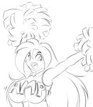  2015 anthro big_breasts breasts cheerleader female mastergodai solo unknown_species 