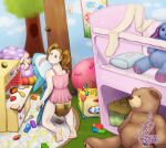 ageplay baby_toy baby_toys ball blahaj bodily_fluids clothed clothing crib diaper diaper_fetish dress drooling exercise_ball fake_food feces female hi_res hug hugging_object hugging_plushie human ikea looking_at_viewer mammal nursery pampermousse plushie pooping roleplay saliva soiled_diaper soiling soiling_diaper solo teddy_bear toy unclean_diaper used_diaper using_diaper wearing_diaper