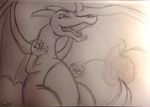  charizard dragon fire mirry92 nintendo pok&eacute;mon pose roaring starter teeth tongue traditional_media_(artwork) video_games 