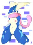  abstract_background anthro breasts clitoris drakeraynier female greninja half-closed_eyes kneeling looking_at_viewer navel nintendo nipples nude pink_eyes pok&eacute;mon pussy solo spread_legs spreading video_games 