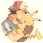 1:1 2018 ash's_pikachu ash_ketchum bent_arm bestiality black_clothing black_ear_tips black_gloves black_hair black_handwear black_shirt black_topwear blue_clothing blue_jacket blue_topwear blush brown_markings cel_shading cheek_spots closed_smile clothed clothed_human clothed_male clothing colored cyaneko04 digital_drawing_(artwork) digital_media_(artwork) dipstick_ears duo ear_markings eyes_closed feral fingerless_gloves fur generation_1_pokemon gloves hair hand_on_chest handwear hat headgear headwear holding_partner human human_on_feral interspecies jacket japanese_description kiss_on_lips larger_human larger_male light lighting male male/male male_feral male_human mammal markings mouth_closed multicolored_ears nintendo open_clothing open_jacket open_topwear pikachu pokemon pokemon_(species) pokephilia red_clothing red_hat red_headwear romantic romantic_ambiance shaded shirt short_hair simple_background size_difference smaller_feral smaller_male smile spiky_hair tail tail_markings tan_body tan_skin topwear two_tone_tail white_background yellow_body yellow_fur yellow_tail