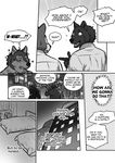  ! ... 2015 ? animal_ears anthro bed black_body black_fur black_nose blush canine cheek_tuft chest_tuft chin_tuft city clothed clothing comic duo ear_tuft ears_up english_text fangs fur grey_body grey_fur greyscale happy hi_res hotel inside kemono male male/male mammal manga maririn monochrome neck_tuft nervous open_mouth outside sharp_teeth shirt smile speech_bubble sweat teeth text tongue tongue_out translated tuft white_body white_clothes white_fur white_shirt wolf 