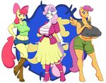  2015 anthro apple_bloom_(mlp) big_breasts breasts cleavage clothed clothing dnltiger04 earth_pony equine erect_nipples female friendship_is_magic group horn horse huge_breasts mammal marauder6272 my_little_pony nipples pegasus pony scootaloo_(mlp) sweetie_belle_(mlp) under_boob unicorn wings 