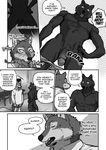  ! ... 2015 5_fingers 5_toes ? ?! abs animal_ears anthro balls bed big_penis black_body black_fur black_nose blush bottomless boxer_briefs canine cheek_tuft chest_tuft chin_tuft clothed clothing comic duo ear_tuft ears_up english_text eyes_closed fangs flashback fur grey_body grey_fur greyscale half-dressed happy hi_res kemono lamp legwear male male/male mammal manga maririn monochrome muscles navel neck_tuft nervous open_mouth pecs penis sharp_teeth shirt skimpy smile socks speech_bubble sweat teeth text toes tongue tongue_out topless translated tuft underwear undressing vein veiny_penis white_body white_clothes white_fur white_shirt wolf 
