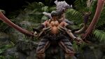 16:9 animal_humanoid armor arthropod arthropod_humanoid balls breasts clothed clothing duo female full_nelson full_nelson_(legs_held) genitals harness headgear helmet hi_res human humanoid karmanic_mizery male male/female mammal nipples partially_clothed penetration tyranid tyranid_warrior vaginal vaginal_penetration vulva warhammer_(franchise) warhammer_40000 widescreen