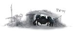  bug creature crystal elid_(girls'_frontline) girls'_frontline girls'_frontline_2:_exilium highres military_vehicle monster motor_vehicle oversized_bug oversized_spider ruins silk spider spider_web tagme tank user_xmfv3428 