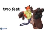  anthro canine clothing digital_media_(artwork) disney feet foot_fetish foot_lick fox hindpaw licking male male/male mammal nick_wilde pawpads paws rileysockfoxy tongue tongue_out zootopia 