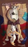 2026 3:5 age_difference anthro anthro_on_anthro areola armpit_hair artie_(artieyote) balls barefoot bed bedding bodily_fluids body_hair bulge canid canine canis chest_hair clothed clothed/nude clothing coyote digitigrade discarded_clothing duo eduardo_(artieyote) english_text erection erection_under_clothing eyebrows father_(lore) father_and_child_(lore) father_and_son_(lore) feet fur furniture genital_fluids genitals glans hand_behind_head hand_on_bulge head_in_underwear hi_res homophobic_slur humanoid_genitalia humanoid_penis incest_(lore) inside lying male male/male mammal masturbation mature_anthro mature_male motion_lines navel nipples nude oh_mikat on_back on_bed parent_(lore) parent_and_child_(lore) parent_and_son_(lore) penile penile_masturbation penis pillow precum precum_through_clothing precum_through_underwear profanity pubes sex size_difference slur smile son_(lore) sound_effects stated_incest teeth text topless topless_anthro topless_male tuft underwear underwear_only wet wet_clothing