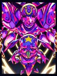  absurdres colored_skin golden_rectangle heart_ornament highres horse_print horseshoe horseshoe_hat_ornament horseshoe_ornament jojo_no_kimyou_na_bouken pink_skin solo spacedawgspace stand_(jojo) steel_ball_run tusk_(stand) tusk_act1 tusk_act4 