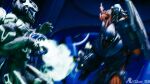  16:9 3d_(artwork) 4_eyes 4k absurd_res action_scene alien ambiguous_gender armor colonial_organism colored digital_media_(artwork) faceless_character faceless_human female female_human fuel_rod_cannon glowing glowing_eyes green_eyes group halo_(series) hi_res human lekgolo mammal mgalekgolo microsoft motion_blur multi_eye plasma_pistol shield silent_sfm size_difference spartan_(halo) tentacles trio widescreen xbox_game_studios 