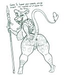 2026 anthro anus big_breasts big_butt breasts butt chest_tuft el_arca english_text fangs felid female fur_collar genitals hand_print hand_print_on_butt hi_res lion looking_at_viewer looking_back mammal markings mature_anthro mature_female melee_weapon monochrome nude pantherine polearm presenting presenting_anus presenting_hindquarters pubes queen_oriana rear_view redout sabertooth_(anatomy) sagging_breasts solo spear spread_butt spreading standing tail tail_tuft talking_to_viewer teeth text tribal tribal_markings tuft vulva weapon wide_hips