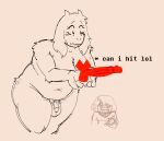 2026 age_difference ambiguous_gender anthro balls belly boss_monster_(undertale) bovid breasts caprine deltarune duo erection fembunns flaccid fluffy fur genitals goat gynomorph human in_hand intersex kris_dreemurr mammal mature_anthro nonbinary_(lore) nude older_anthro penis simple_background size_difference sketch slightly_chubby slightly_chubby_intersex soul_(undertale) text toriel undertale_(series)