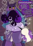 anthro big_penis blush bodily_fluids bottomless breasts bulge clothed clothing corruptedcryptid crobat cuckold cum cum_in_vagina cum_inside dialogue duo erection excessive_cum excessive_genital_fluids extreme_size_difference female generation_2_pokemon genital_fluids genitals grope grumpy hair hand_on_breast hi_res hoodie hoodie_only huge_penis human inside_clothing larger_female long_hair male male/female mammal nintendo penetration penile penile_penetration penis penis_in_vagina pokemon pokemon_(species) purple_body red_eyes riding sex size_difference smaller_male speech_bubble stealth_sex sunkern teeth text topwear topwear_only trapped_in_clothing vaginal vaginal_penetration vulva x-ray_view