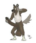 2022 5_fingers aggretsuko anthro balls big_balls big_penis biped black_nose bottomless bottomless_anthro bottomless_male brown_body brown_ears brown_fur brown_glans brown_penis clothed clothing digital_media_(artwork) erection fingers footwear full-length_portrait fur genitals glans gloves_(marking) grey_body grey_fur grey_hands grey_inner_ear_fluff grey_tail haida_(aggretsuko) hand_on_own_head hand_on_own_penis hand_on_penis hi_res holding_own_penis huge_balls huge_penis humanoid_genitalia humanoid_hands humanoid_penis hyena hyper hyper_balls hyper_genitalia hyper_penis inner_ear_fluff long_penis looking_at_genitalia looking_at_own_penis looking_at_penis looking_at_self looking_down looking_down_at_self male male_anthro mammal markings maxpany monotone_background multicolored_body multicolored_fur open_mouth penis plantigrade portrait saggy_balls sanrio shirt signature simple_background socks solo spotted_hyena standing tail tank_top three-quarter_view topwear tuft white_background white_clothing white_footwear white_shirt white_socks white_tank_top white_topwear