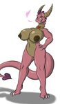  &lt;3 bedroom_eyes big_breasts big_butt blue_eyes breasts brooch butt dragon ember erect_nipples female half-closed_eyes hand_on_hip horn huge_breasts nipples pink_skin pussy seductive shinysteel smile spyro_the_dragon thick_thighs video_games voluptuous wide_hips 