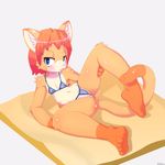  2015 blue_eyes blush cat clothed clothing feline kaitou looking_at_viewer mammal plain_background presenting pussy shadow solo spread_legs spreading swimsuit tongue tongue_out white_background 