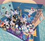  101_dalmatian_street 101_dalmatians aged_up anthro anthrofied basket bathing bathroom bathtub brother_(lore) brothers_(lore) brush brushing brushing_teeth bulge butt canid canine canis cellphone clothed clothing collar container cup d.j._(101_dalmatians) dal101strefan dalmatian dante_(101_dalmatians) dawkins_(101_dalmatians) deepak_(101_dalmatians) delgado_(101_dalmatians) detailed_background diesel_(101_dalmatians) digital_media_(artwork) dimitri_1_(101_dalmatians) dimitri_2_(101_dalmatians) dimitri_3_(101_dalmatians) dimitri_trio_(101_dalmatians) disney domestic_dog dylan_(101_dalmatians) electronics eyes_closed feet flip_flops footwear fur group headgear headphones headwear heterochromia hi_res holding_brush holding_cellphone holding_container holding_cup holding_object holding_phone holding_smartphone holding_toothbrush inside jockstrap jockstrap_only male mammal markings mirror nipples phone sandals shoes shower shower_head showering sibling_(lore) sink sitting smartphone smile sponge spots spotted_body tail toes toilet tongue tongue_out toothbrush toothpaste topless topless_anthro topless_male towel triplets_(lore) underwear underwear_only water wet 