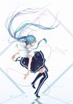  aqua_hair hatsune_miku highres long_hair necktie oki_(koi0koi) solo twintails very_long_hair vocaloid 