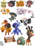  :o absurdres armarouge armor bellibolt black_eyes blade_arm cetitan chibi chibi_only closed_mouth commentary_request cyclizar farigiraf fidough fire flaming_eye full_body grafaiai highres klawf lechonk nostrils o_o open_mouth paldean_wooper pawmi pokemon pokemon_(creature) pokemon_focus purple_eyes purple_fire red_eyes signature simple_background smile smoliv solid_oval_eyes t_tsudaka wavy_mouth white_background wiglett yellow_eyes 