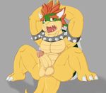  anthro anus armpits balls barefoot biceps bowser claws collar cum cum_in_ass cum_inside cum_on_anus cum_on_penis cum_on_tail cum_string dragon erection hair horn hybrid kairyu211 king looking_away looking_up male manly mario_bros muscles nintendo nude orgasm pecs penis raised_arm reptile royalty scalie sharp_claws sharp_teeth shell sitting solo spikes spread_legs spreading teeth toe_claws tongue tongue_out turtle video_games 