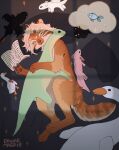 amphibian anatid animated anseriform anserine aquatic avian axolotl bird book breath breathing bubble cat_paws cat_tail claws dinosaur domestic_cat dragon dreamworks drunkmagpie ear_motion european_mythology felid feline felis female fish fur fury_(httyd) goose hair how_to_train_your_dragon hug hugging_object hugging_plushie light_fury mammal markings mole_salamander mythological_creature mythological_scalie mythology nude orange_body orange_ears orange_fur orange_paws orange_tail ornithischian pallas's_cat pawpads pillow plushie prehistoric_species reptile salamander scalie sleeping sleeping_nude solo star stegosaurian stegosaurus striped_body striped_fur striped_markings striped_tail stripes tail tail_markings tail_motion thyreophoran tired tongue toothless western_dragon white_body white_fur white_hair window_light