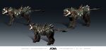 2026 3d_(artwork) 4_toes absurd_res accessory adia_studios ambiguous_feral ambiguous_gender armor autodesk_maya_(artwork) black_sclera black_spots blue_armor blue_greaves blue_helmet brown_body brown_fur brown_tail cheetah clothed clothed_ambiguous clothed_feral clothing colored company_name concept_art digital_media_(artwork) email empty_eyes english_description english_text feet felid feline feral fur furgonomics gradient_background greaves hi_res highguard_(game) jaw light lighting long_tail mammal markings mouth_closed multicolored_body multicolored_fur multicolored_tail number official_art paws quadruped reins saddle shaded simple_background spiked_armor spikes spots spotted_body spotted_fur spotted_markings spotted_tail standing substance_painter_(artwork) tail tail_accessory tail_markings text toes turnaround unknown_artist url zbrush_(artwork)