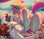 2026 5_fingers absurd_res anthro artist_name beach beach_towel beach_umbrella beverage big_breasts big_butt big_tail bikini black_hair blonde_hair body_hair bone_frill breasts bubble_butt butt cassandra_(snoot_game) cavemanon_studios chest_hair cigarette cigarette_in_mouth clothed clothing cooler curvy_figure deadassspider detailed_background digital_drawing_(artwork) digital_media_(artwork) dinosaur duo eyelashes eyes_closed eyewear female female_on_top fingers flag_bikini flag_swimwear frill_(anatomy) glistening glistening_arms glistening_body glistening_breasts glistening_scales hadrosaurid hair hi_res huge_breasts huge_butt huge_hips huge_thighs husband husband_and_wife long_tail male male/female married_couple mature_anthro mature_female mature_male multicolored_body multicolored_scales muscular muscular_anthro muscular_male nipples object_in_mouth on_top orange_body orange_scales ornithischian ornithopod outside parasaurolophus parasol patreon patreon_logo pecs pink_body pink_scales prehistoric_species reptile scales scalie short_hair skimpy skimpy_bikini smile smoking snoot_game snout spiked_tail spikes spikes_(anatomy) sunglasses swimwear tail teal_eyes text thick_thighs tony_(snoot_game) torino_football_club towel two-piece_swimsuit two_tone_body two_tone_scales union_jack union_jack_bikini voluptuous voluptuous_anthro voluptuous_female watermark white_body white_scales wide_hipped_anthro wide_hipped_female wide_hips wife