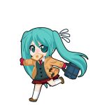  1girl aqua_eyes aqua_hair bag black_outline blush bread bread_slice brown_coat brown_shoes cardigan chibi chibi_only coat duffel_coat flying_sweatdrops food food_in_mouth full_body game_asset green_cardigan hatsune_miku hatsune_miku_graphy_collection holding holding_bag kneehighs late_for_school loafers long_sleeves looking_at_viewer mittens mouth_hold necktie nose_blush outline plaid_clothes plaid_skirt red_mittens red_necktie red_skirt running school_bag school_uniform shirt shoes skirt skirt_peek socks solo toast toast_in_mouth transparent_background v-shaped_eyebrows vocaloid white_shirt white_socks 