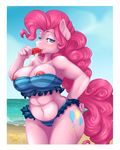  2015 anthro anthrofied breasts cutie_mark earth_pony equine female friendship_is_magic hair horse long_hair mammal my_little_pony nipples pinkie_pie_(mlp) pony touchofsnow 